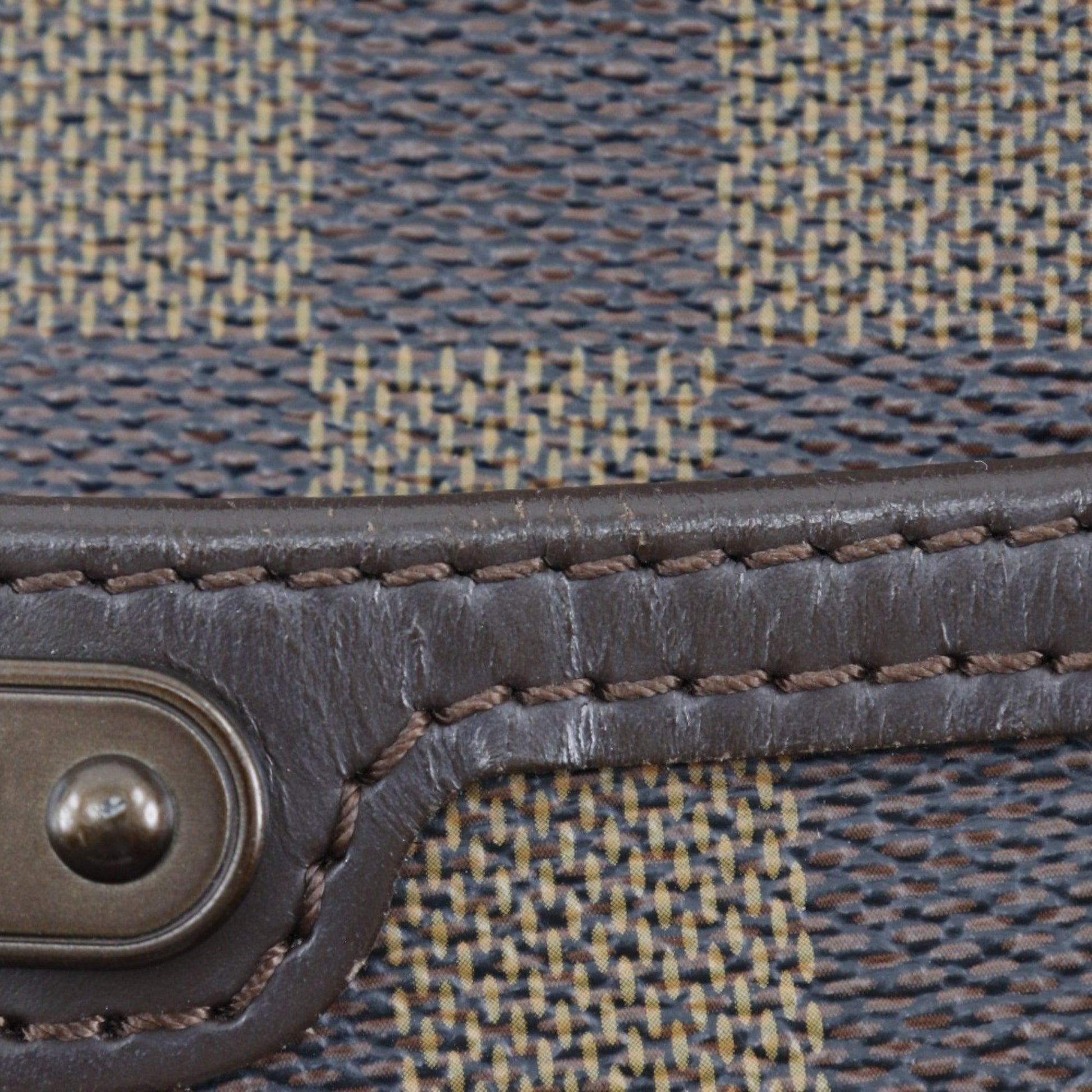 Louis Vuitton Bloomsbury, Brown, Canvas, shoulder