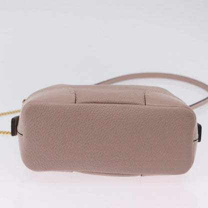 Chloe Daria Chain Leather, Pink, Leather, Handbag