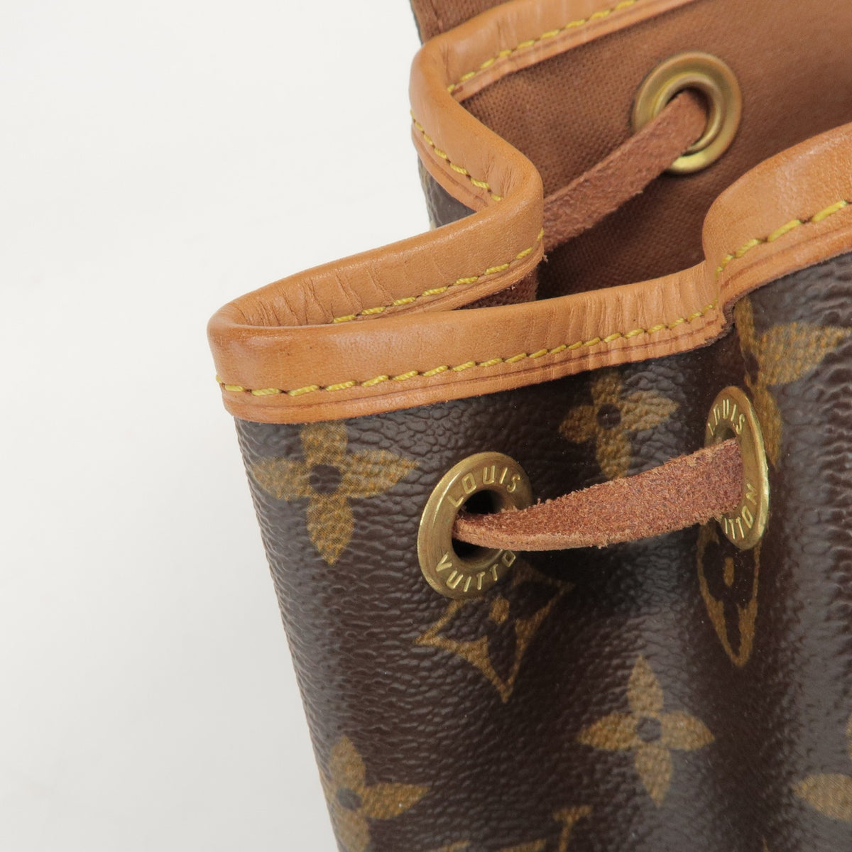 Louis Vuitton Vintage Montsouris Monogram Canvas, Brown, Canvas, Backpack