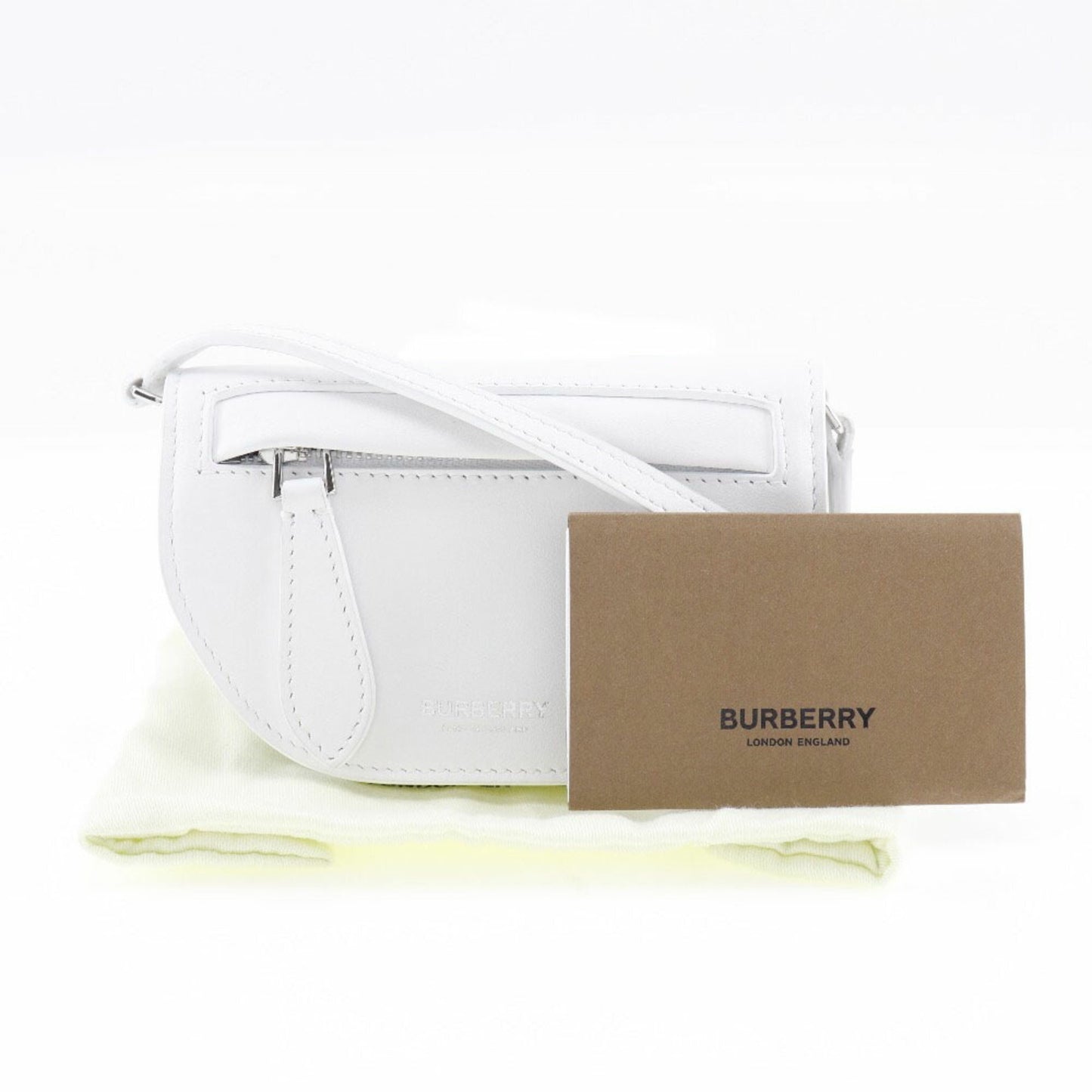 Burberry Olympia, White, Leather, shoulder