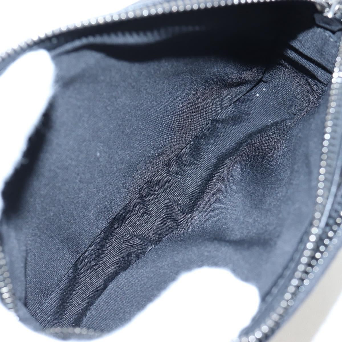 Christian Dior Double Zip CD Diamond Coated Canvas, Black, Canvas, Crossbody Bag