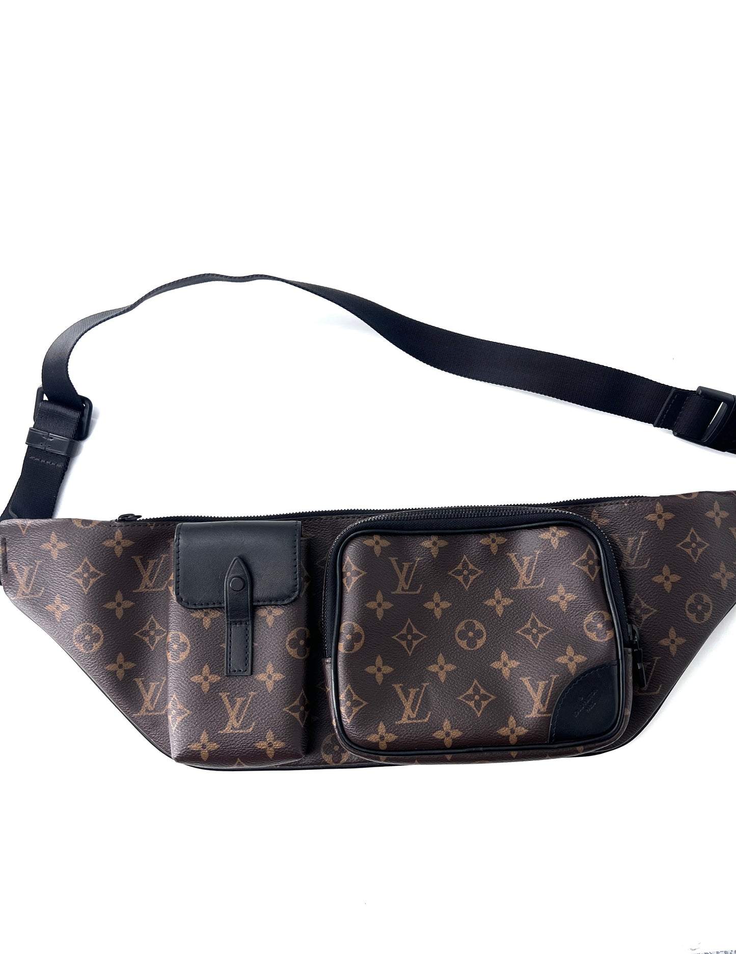 Louis Vuitton Christopher Bumbag Macassar Monogram Canvas, BROWN, CANVAS, Travel bag