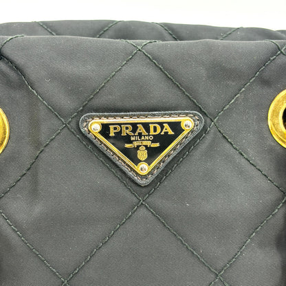 Prada Re-Edition 1995 Chain Quilted Re-Nylon, Black, Nylon, Tote Bag