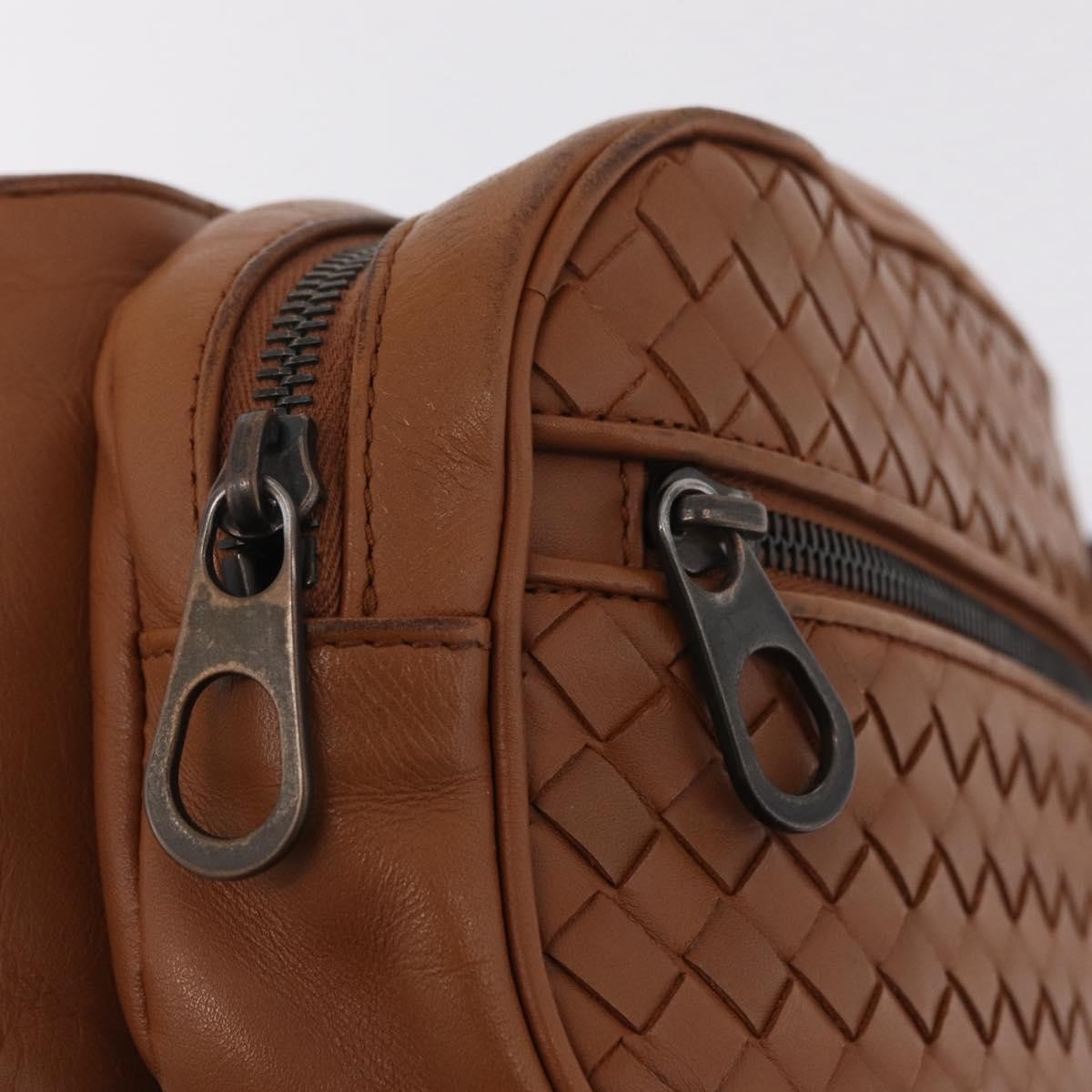 Bottega Veneta Light Waist Intrecciato Leather, Brown, Leather, Handbag