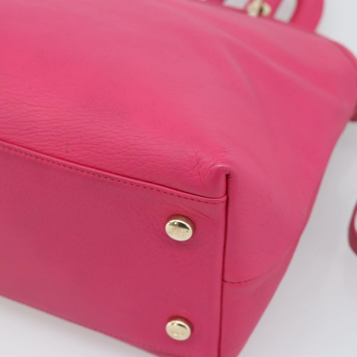 Christian Dior Granville Satchel Leather, Pink, Leather, Handbag