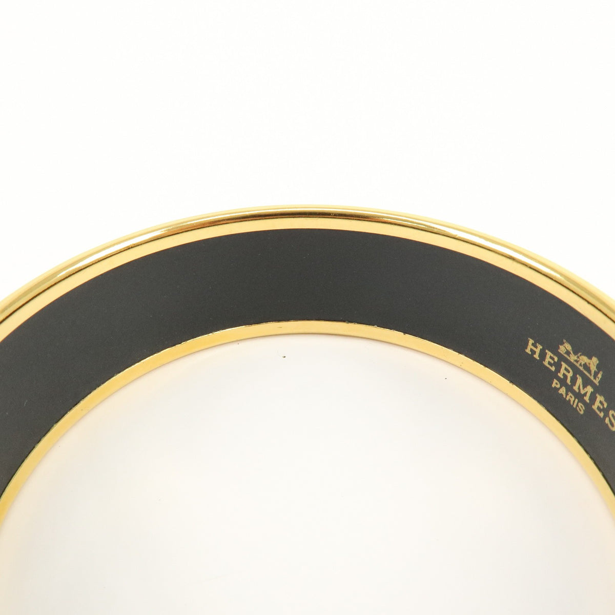 Hermes Bangle Printed Enamel, Multicolour, Gold Plated, Bracelet