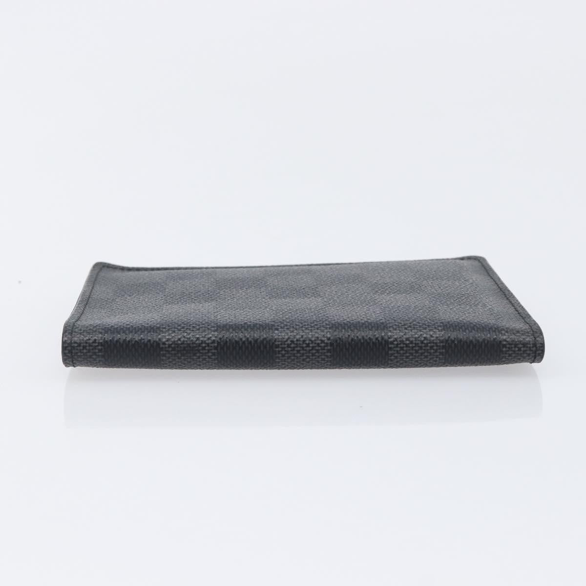 Louis Vuitton Passport Cover Damier Graphite, Gray, Canvas, Briefcase