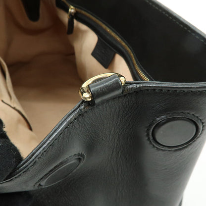 Gucci Soft Signature Convertible Top Handle Guccissima Leather, Black, Leather, Handbag
