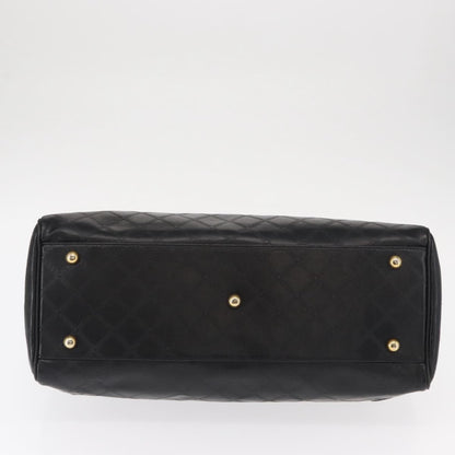 Versace Vintage Sun Duffle Embossed Leather, Yellow, Leather, Handbag