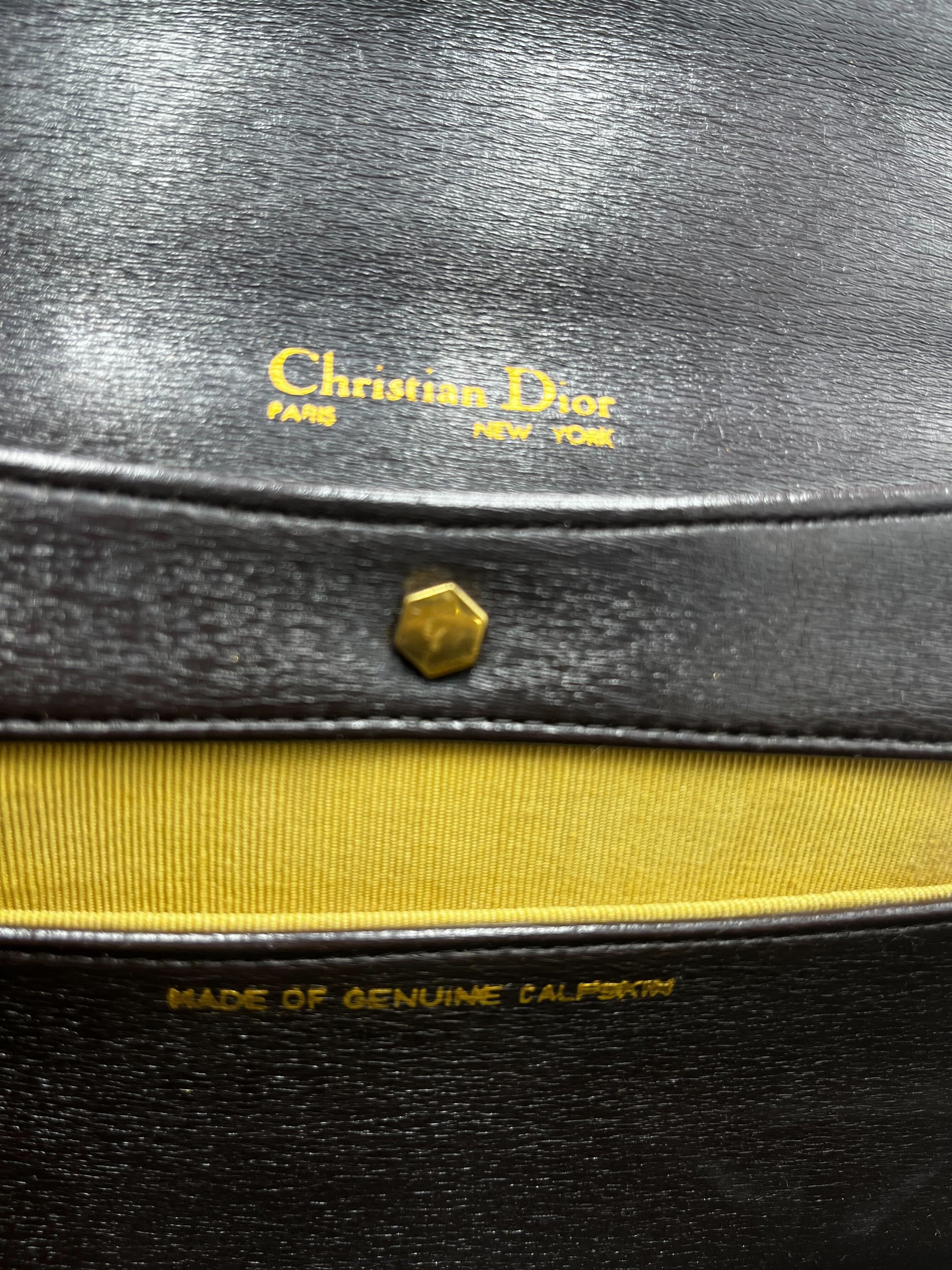 Christian Dior 30 Montaigne Clutch Patent leather, BROWN, PATENT_LEATHER, Shoulder bag