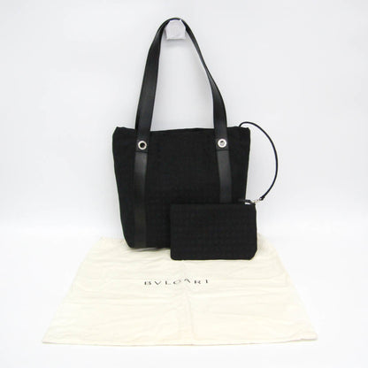 Bvlgari Logomania Canvas, Black, Canvas, Tote Bag