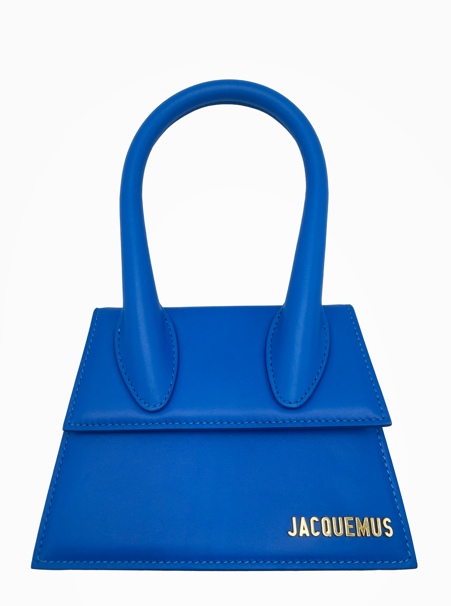 Jacquemus Le Bambinou Flap Shoulder Bag Padded Leather, BLUE, LEATHER, Travel bag