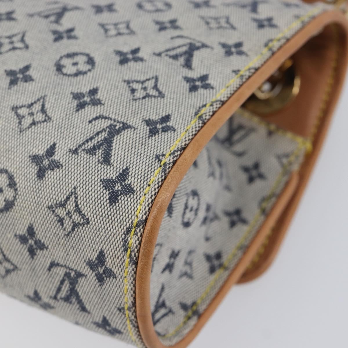 Louis Vuitton Camille Mini Lin, Blue, Canvas, Handbag