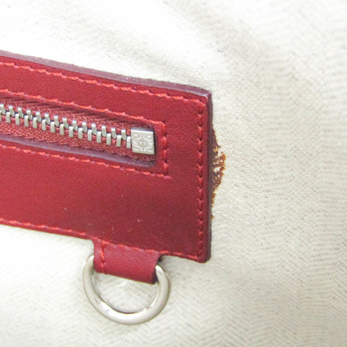 Loewe Toledo Leather, Red, Leather, Briefcase