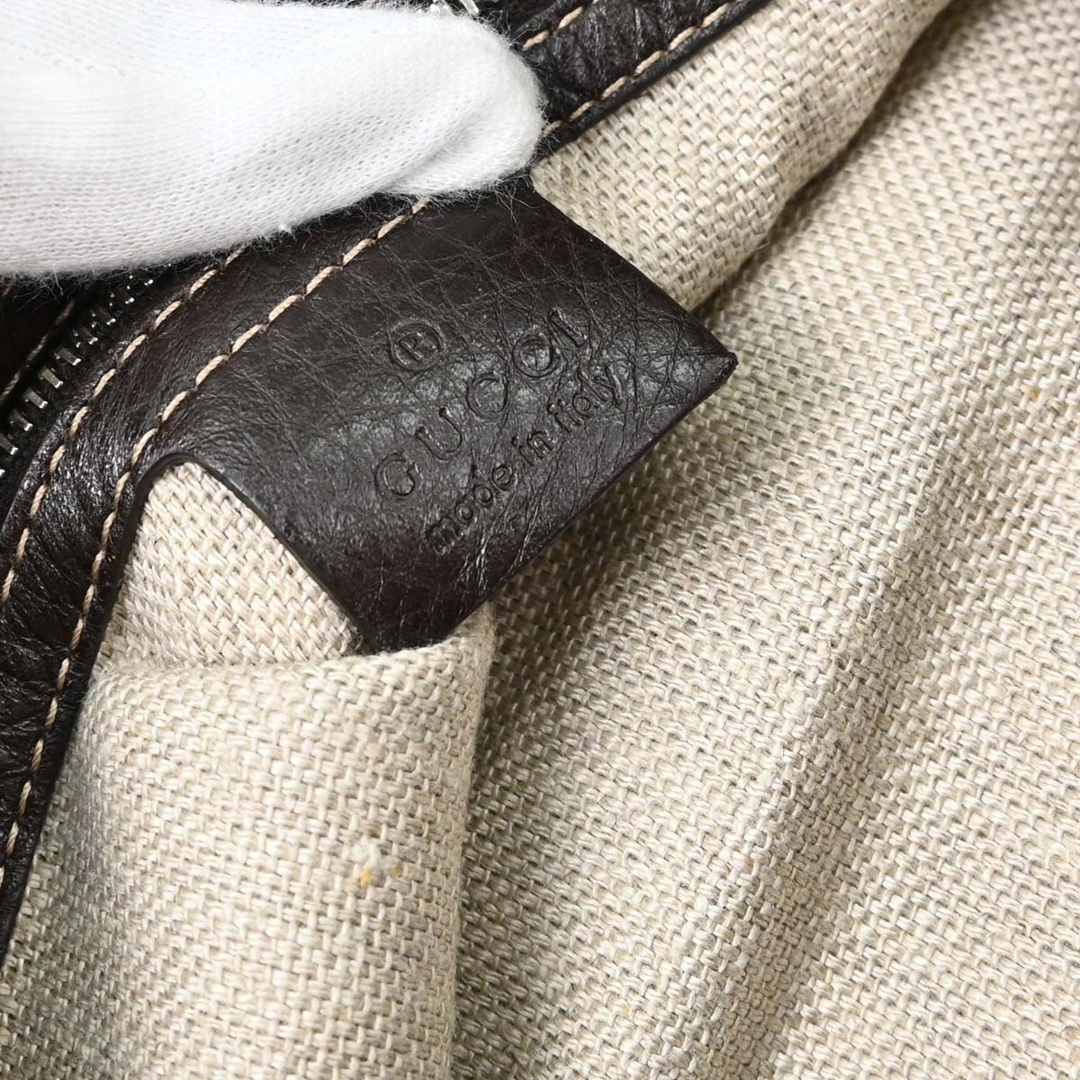 Gucci Horsebit Hobo GG Canvas, Beige, Canvas, Shoulder Bag