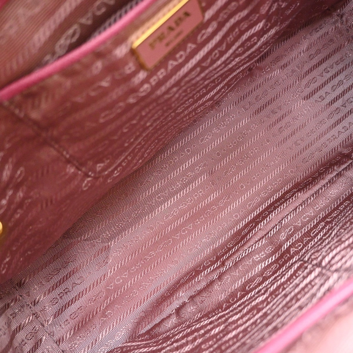 Prada Double Zip Lux Convertible Saffiano Leather, Pink, Leather, Tote Bag