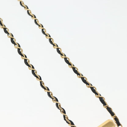 "Chanel CC Perfume Bottle Pendant Chain Long Metal with Leather, Crystals and Faux Pearl", Gold, Metal, Necklace