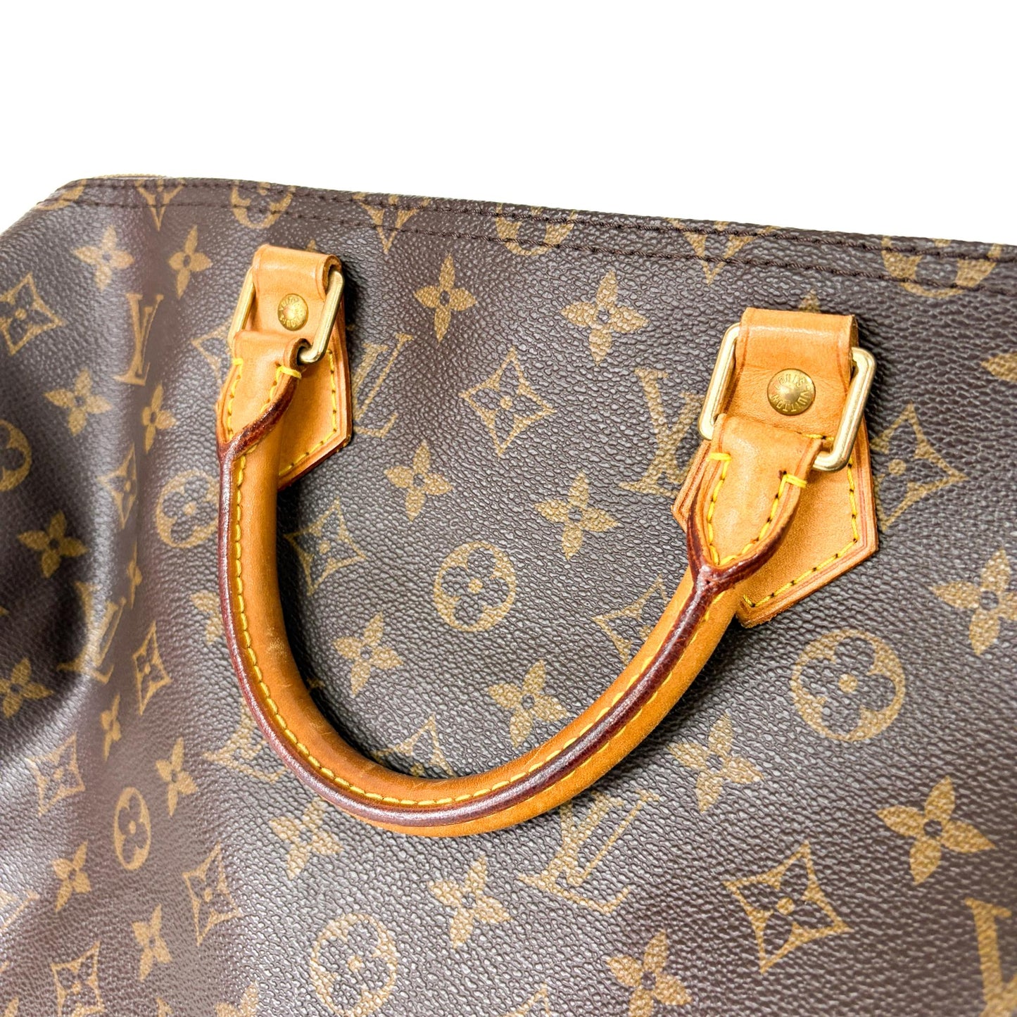 Louis Vuitton Speedy Handbag Monogram Canvas, Brown, Canvas, Handbag