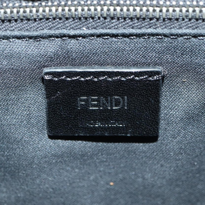 Fendi Baguette Zucca Canvas with Leather, Brown, Canvas, Crossbody Bag