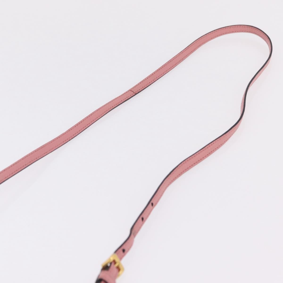 Miu Miu Madras Shoulder Leather, Pink, Leather, Crossbody Bag
