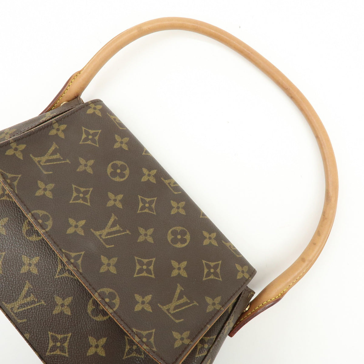 Louis Vuitton Looping Monogram Canvas, Brown, Canvas, Handbag