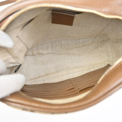 Gucci Bree Disco GG Canvas with Leather, Brown, Canvas, Crossbody Bag