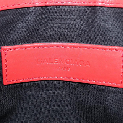Balenciaga Navy Zip Canvas and Leather, Beige, Canvas, Clutch