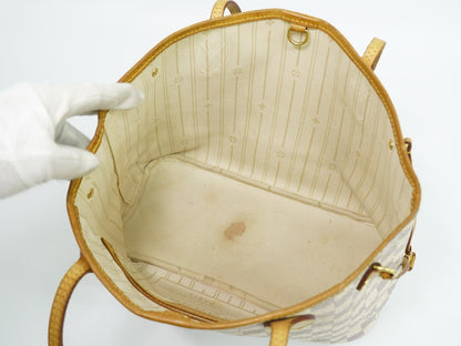 Louis Vuitton Neverfull Damier, Beige, Canvas, Tote Bag
