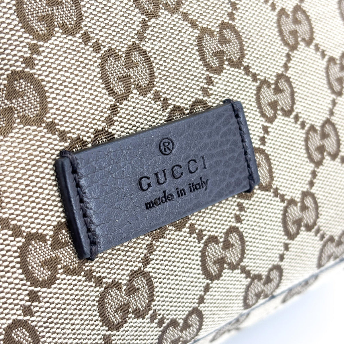 Gucci Drawstring GG Canvas, Black, Canvas, Backpack