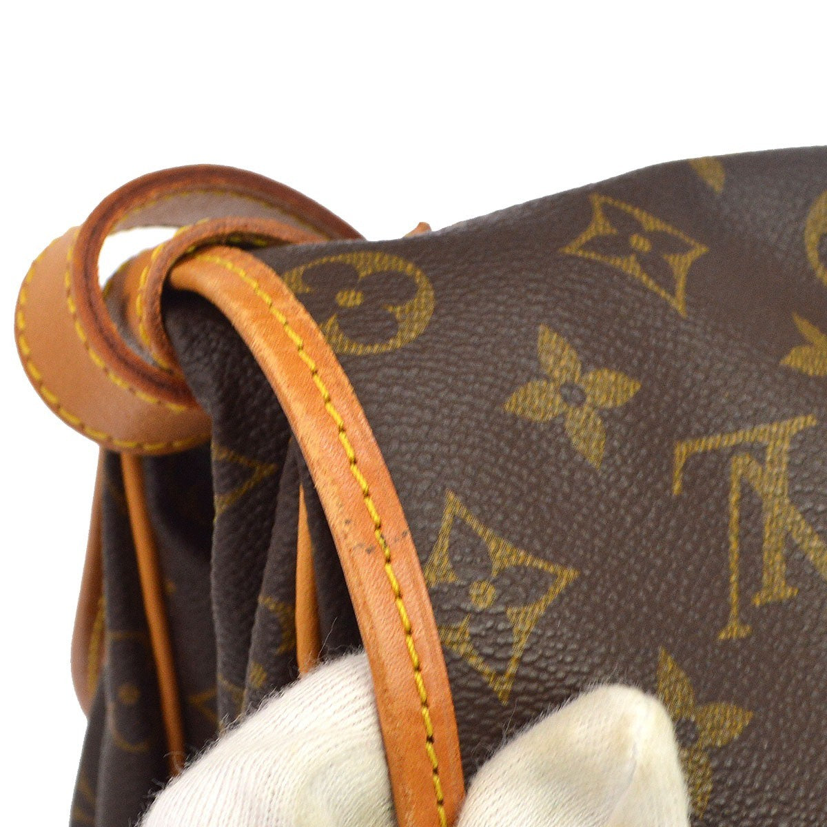 Louis Vuitton Saumur Monogram Canvas, Brown, Canvas, Shoulder Bag