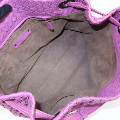 Bottega Veneta Garda Intrecciato Nappa, Purple, Leather, Handbag