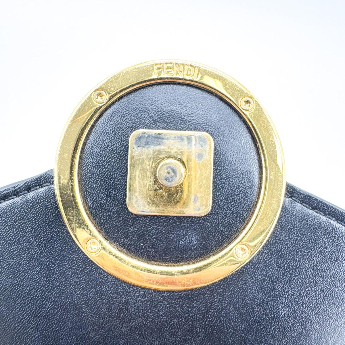 Fendi F Is Fendi Envelope Chain Clutch Leather, Black, Leather, Clutch