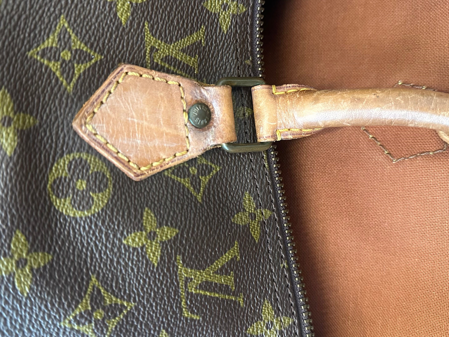 Louis Vuitton Speedy Handbag Monogram Canvas, Brown, Canvas, Handbag