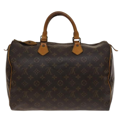 Louis Vuitton Speedy Handbag Monogram Canvas, BROWN, CANVAS, Handbag