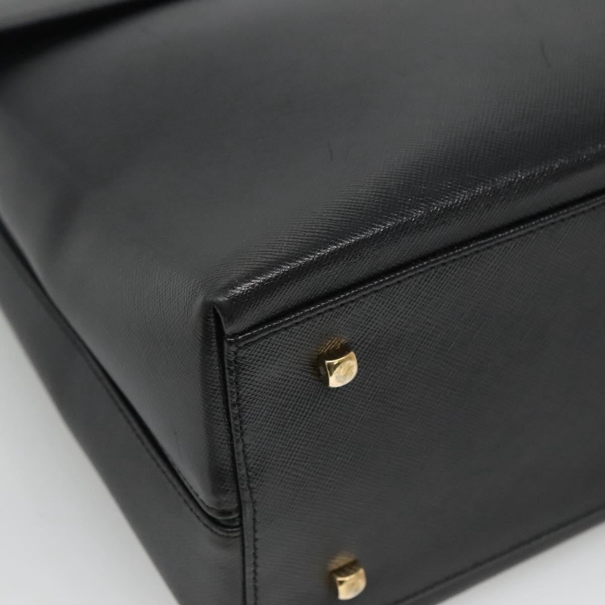 Salvatore Ferragamo Gancini Convertible Top Handle Leather, Black, Leather, Handbag