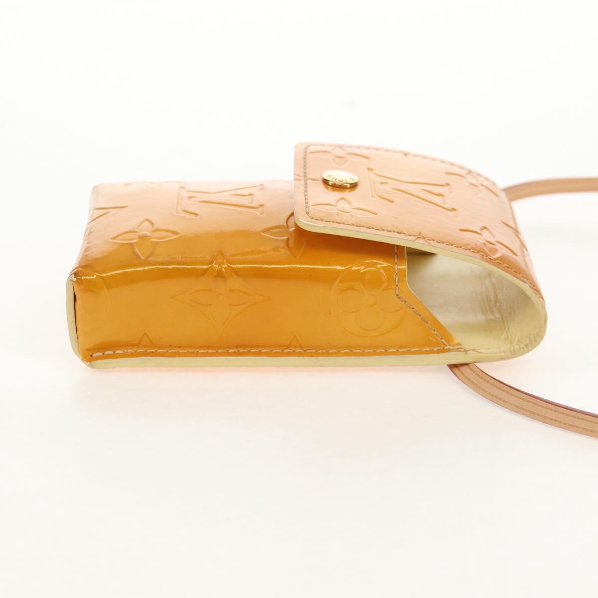 Louis Vuitton Walker Cigarette Case Holder Monogram Vernis, Yellow, Patent Leather, Toiletry Case