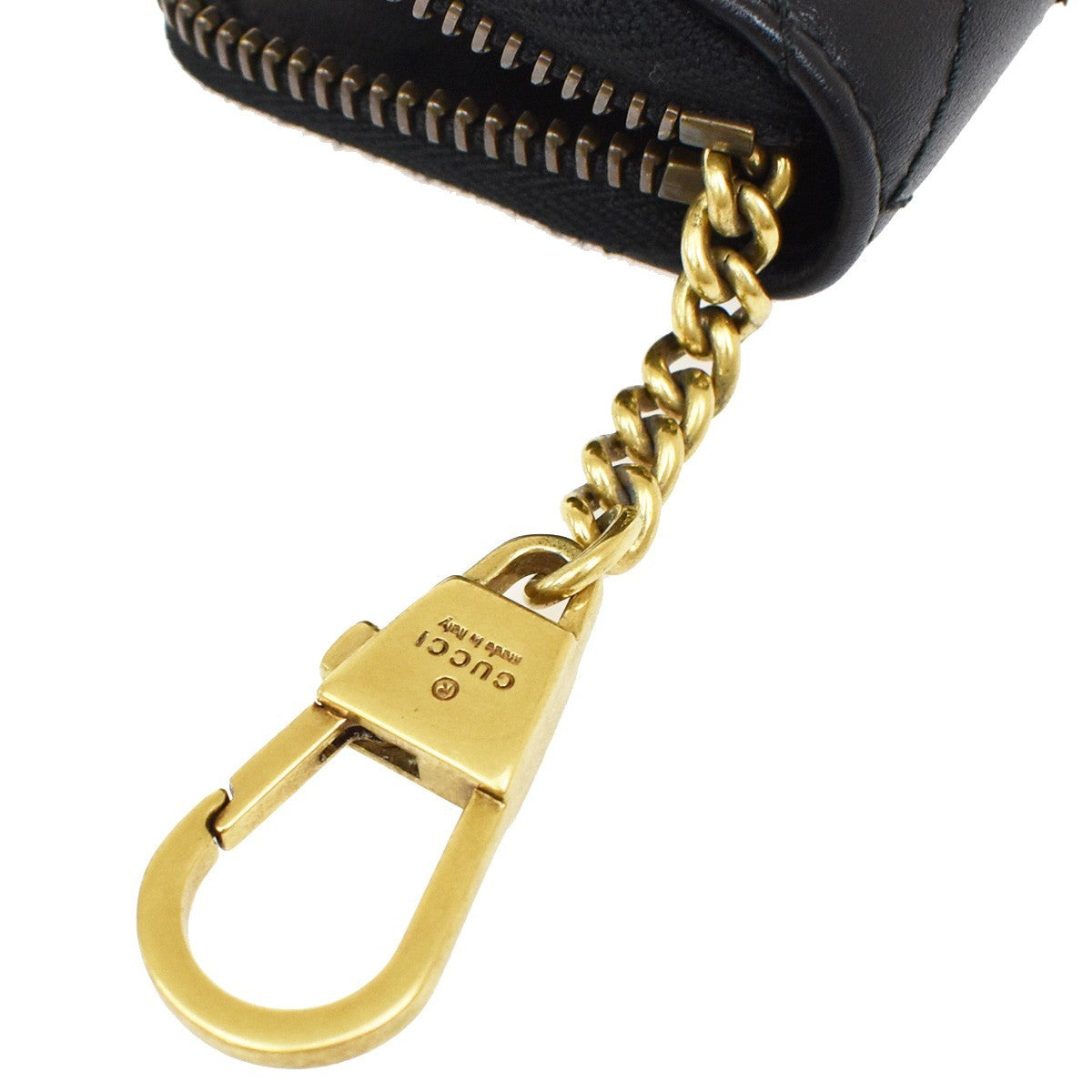 Gucci GG Marmont Zip Around Matelasse Leather, Black, Leather, Wallet