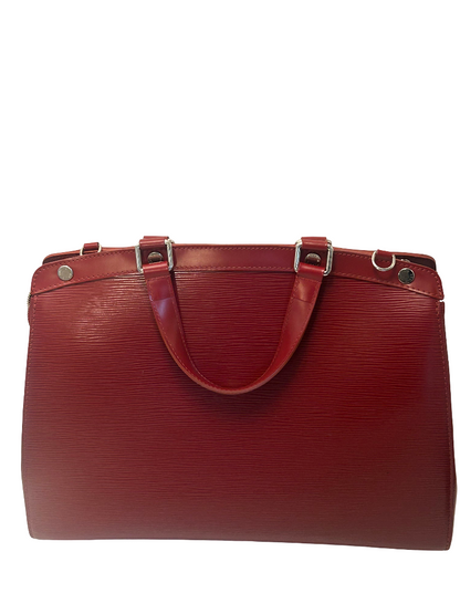Louis Vuitton Brea Crocodile, Burgundy, Leather, Handbag