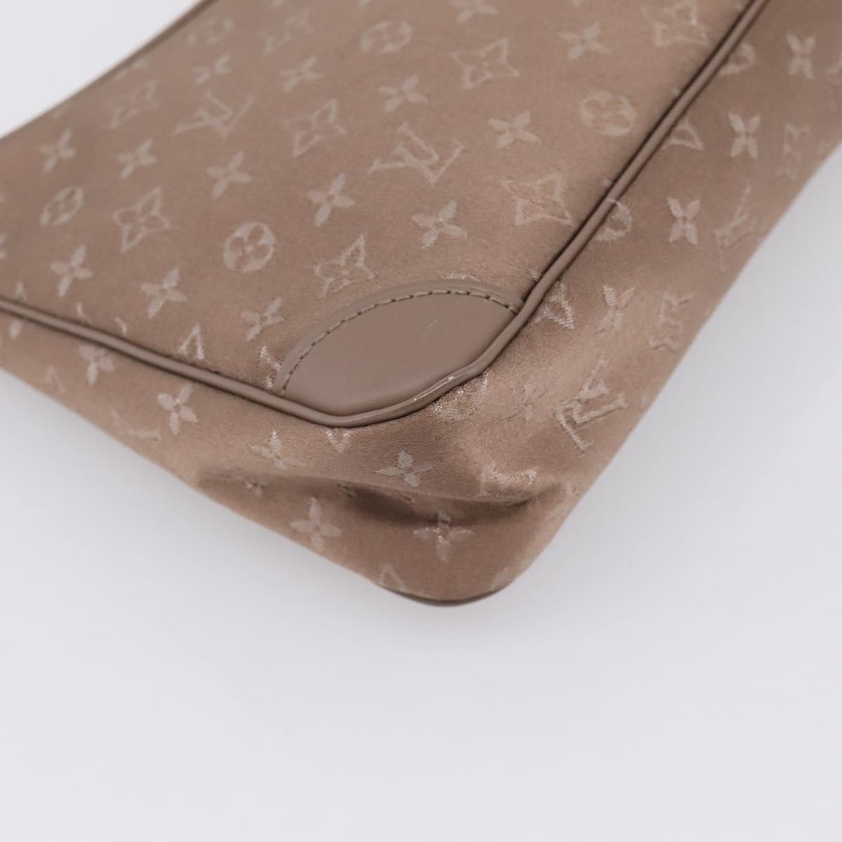 Louis Vuitton Boulogne Monogram Satin, Beige, Canvas, Handbag