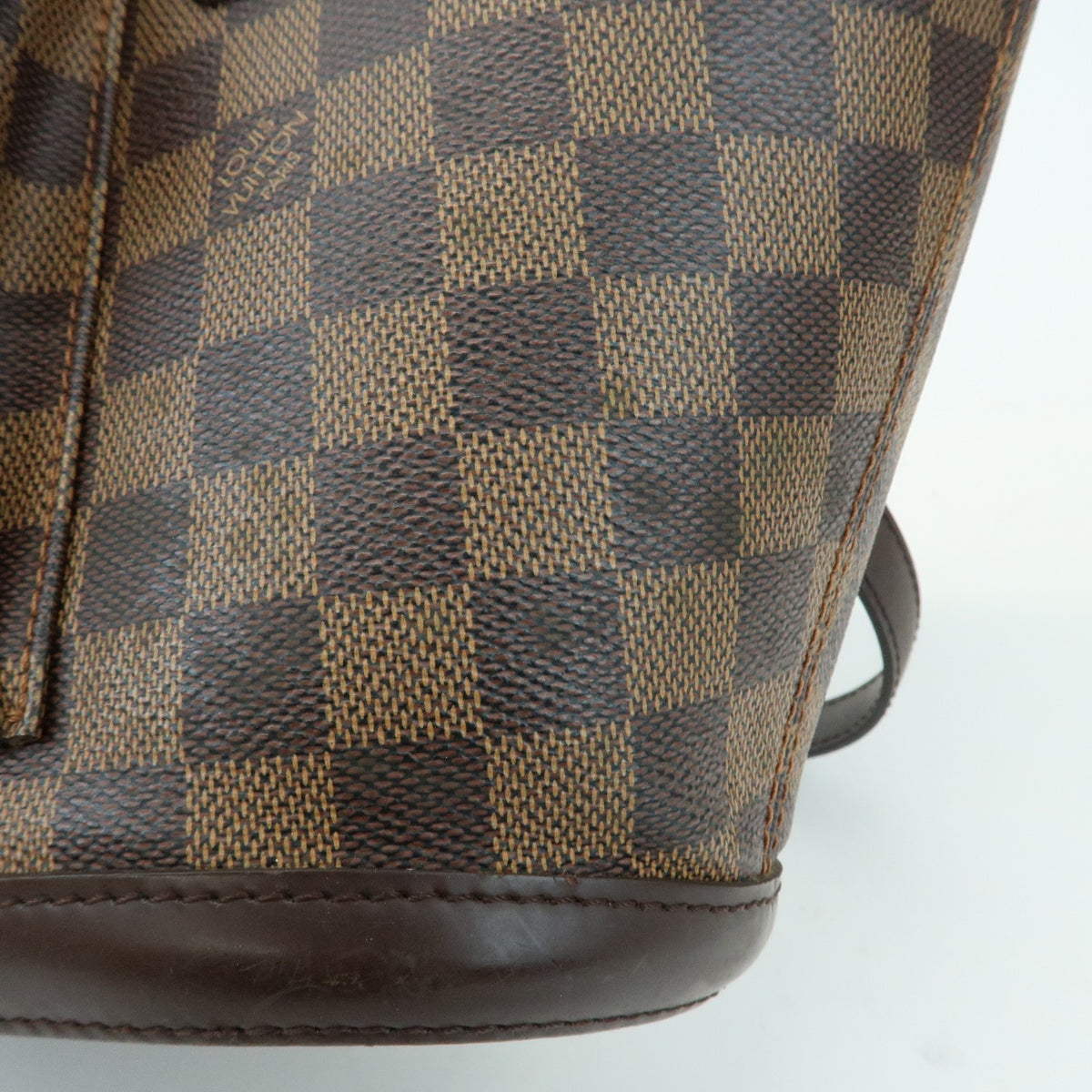Louis Vuitton Manosque Damier, Brown, Canvas, Handbag