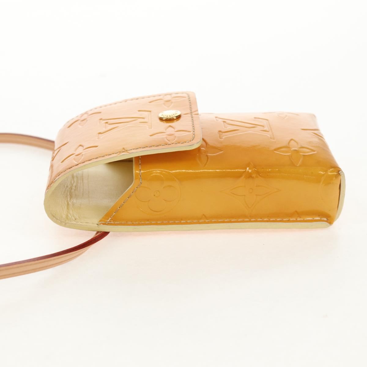 Louis Vuitton Walker Cigarette Case Holder Monogram Vernis, Yellow, Patent Leather, Toiletry Case