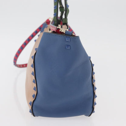 Valentino Garavani Rockstud Frame Handle Calf Hair, Multicolour, Leather, Handbag