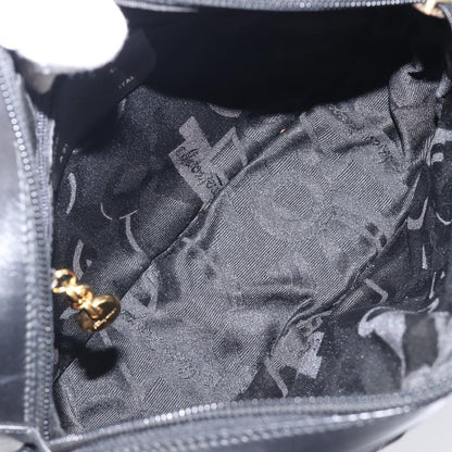 Salvatore Ferragamo Vara Bow Camera Leather, Black, Leather, Shoulder Bag