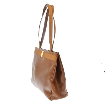 Salvatore Ferragamo Vala tote Embossed Leather, Brown, Leather, Tote Bag