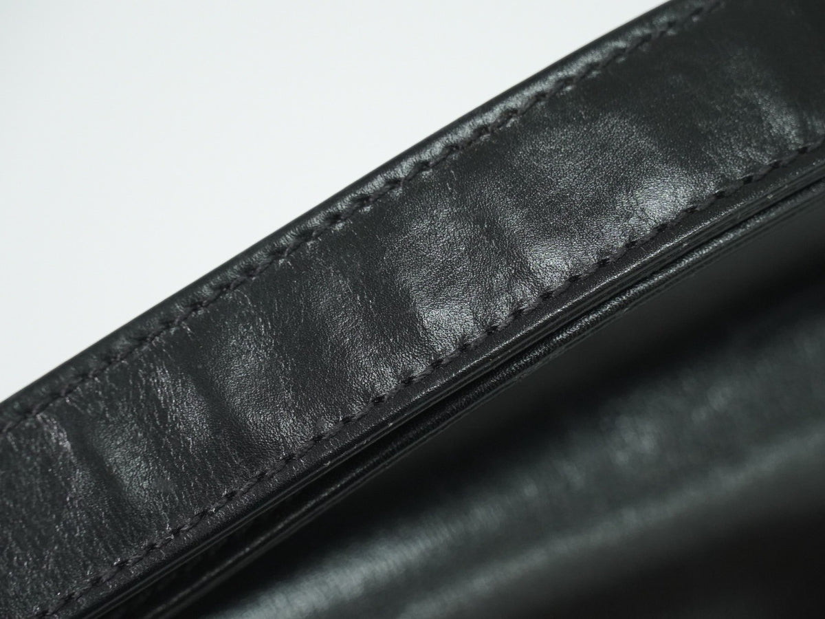 Gucci Shoulder Leather, Black, Leather, Shoulder Bag