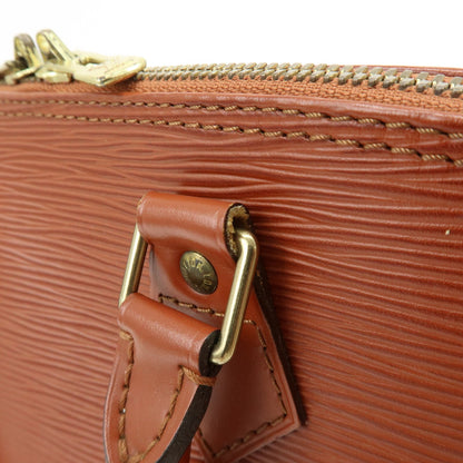 Louis Vuitton Alma Epi Leather, Brown, Leather, Handbag