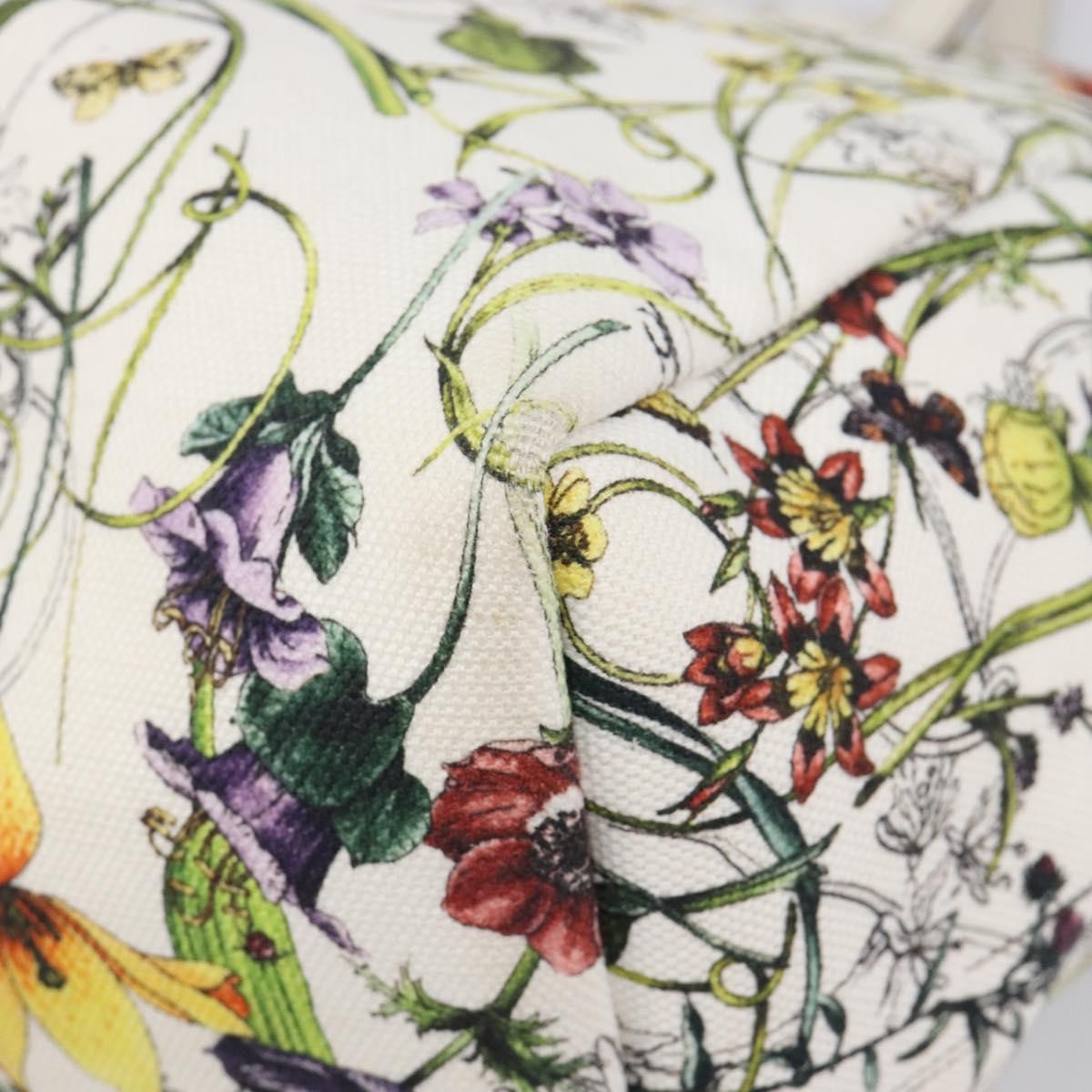 Gucci Open Flora Canvas, Multicolour, Canvas, Tote Bag