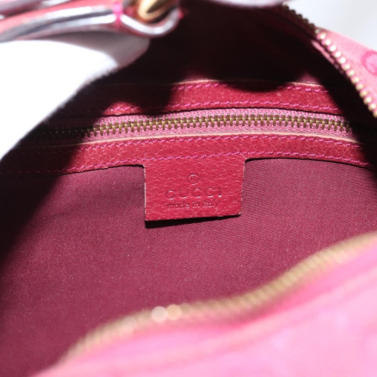 Gucci Horsebit Hobo GG Canvas, Pink, Canvas, Shoulder Bag