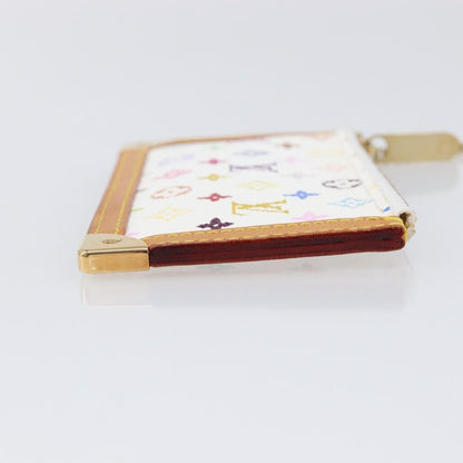 Louis Vuitton Pochette Clés Monogram Canvas, White, Canvas, Wallet