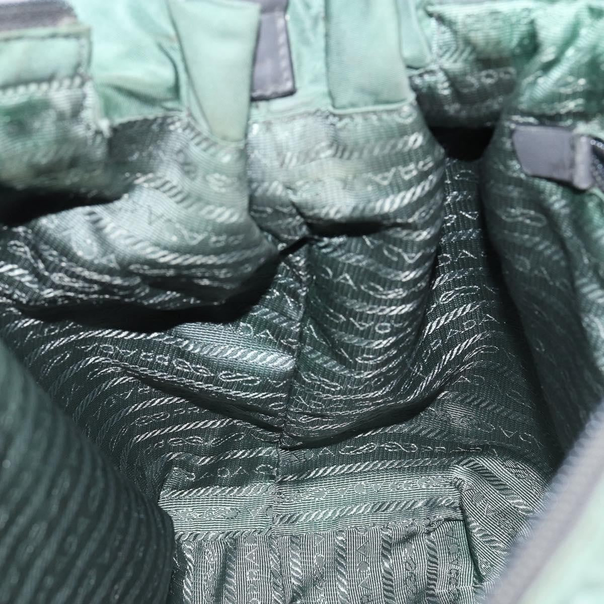Prada Convertible Bow Tessuto, Green, Nylon, Tote Bag
